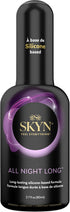 SKYN 22 Count 2.7 oz Extra Studded Non-Latex Condoms Box and All Night Long Premium Silicone Lubricant