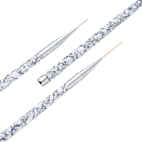 Tbestmax Professional Fine Nail Art Liner Brush, 3 pcs UV Gel Painting Acrylic Nail Brushes for Short Strokes and