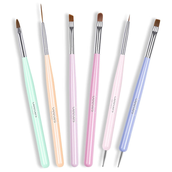 Beetles Nail Art Brushes Set, Gel Polish Design Pen Tools for Nail Cleaning, Liner Brush, and Dotting Pen Gift