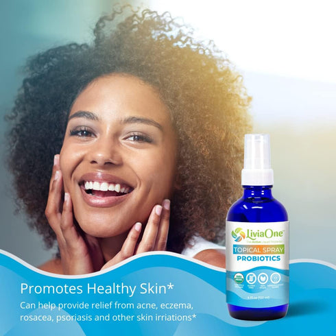 Topical Liquid Probiotics Spray - USDA-Certified Organic Probiotics, Gluten-Free Vegan, Non-GMO, 2 Fl Oz (Pack of 1)