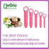 QoQiu 5-Pack Silicone Dilators for Pelvic Floor for Women with Fine Scales, Pelvic Wand MassagerPelvic Floor Muscle