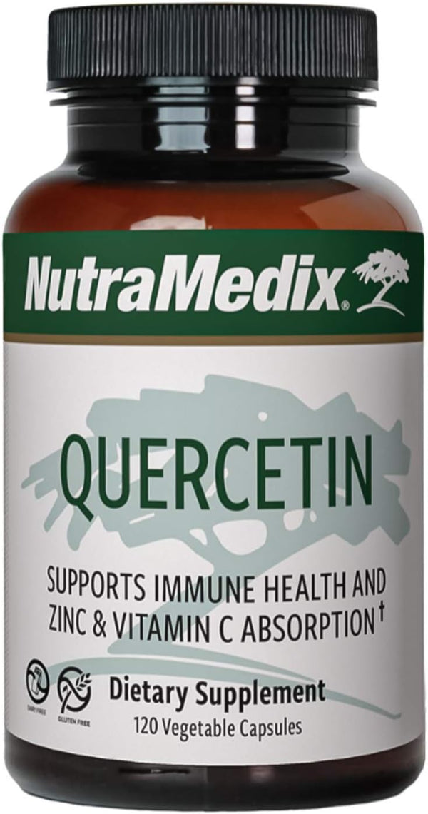 NutraMedix Quercetin 500mg Capsules - Antioxidant & Immune Support for Heart Health, Aids in Zinc & Vitamin C