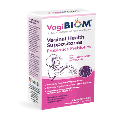 VagiBiom Lactobacillus Suppository: Microbiome Flora balance and Odor Control Regimen; Balance and