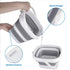 Collapsible Bucket, 5L 1.3 Gallon Small Cleaning Mop Bucket, Portable Plastic Foldable for Household, Camping