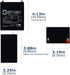 Mighty Max Battery 12V 2.9AH F1 GS12V2.8AH SLA Replacement Battery Compatible with Consent