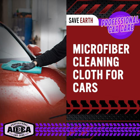 AIDEA Microfiber Cleaning Cloths, 50PK, Premium All-Purpose Car Cloth, Dusting Cloth Cleaning Rags, 12×12"