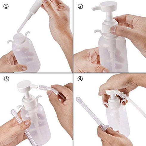 Kueysing 100% 300 ml 2 Nozzle Recommended (300ml) Reusable Vaginal Cleansing System Excellent Vaginal Cleanser Female
