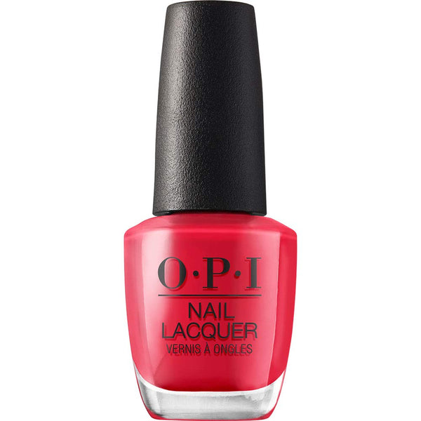 OPI Nail Lacquer, Opaque Light Red Crème Chip Resistant Nail Polish, Vegan