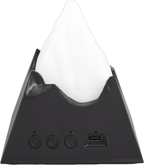 Jiawu Essential Oil Diffuser, Black Volcano Aromatherapy Night Light with Dual Lighting Options Built in Aromatherapy