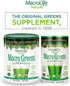 Macro Greens Powder - MacroLife Naturals, 38 Superfood Probiotic Antioxidant Supplement, 10oz (30 Servings)