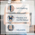 Berlin & Daughter Posture Corrector - Fully Adjustable Breathable Clavicle Chest Back Support Brace for Men & Women