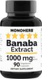 Banaba Extract 1000 mg, 90 Vegetarian Capsules, 2% Corosolic Acid