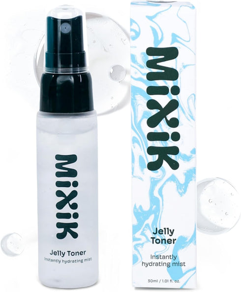 Jelly Toner Spray for Face - Alcohol-Free Hydrating Skincare Mist with Rose Water & Avocado Oil (30 ml Travel Size)