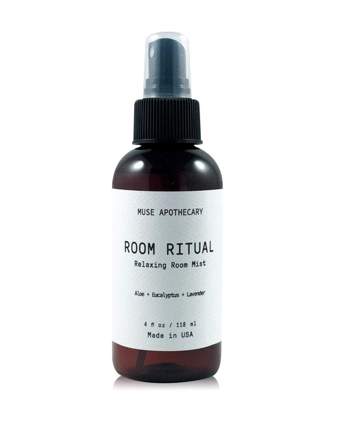 Muse Apothecary Room Ritual, 4 oz, Aromatic and Relaxing Room Mist Infused with Natural Essential Oils