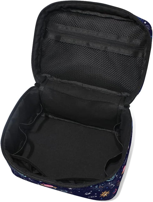Makeup Bag, Space Galaxy Travel Organizer, Cosmetic Cases for Girls and Women