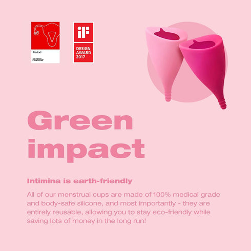 Intimina Lily Cup One – The Collapsible Menstrual Cup for Beginners, Teen Users