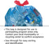Amazon Basics Blue Unscented Recycling Trash Bags, 13 Gallon, 60 Count, Pack of 1