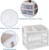 Toguma Cosmetic Storage Box, 3 Drawers and 1 Tray Makeup Organizer for Bathroom Dressing Table (White)