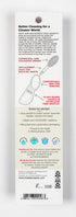 RADIUS Big Brush Toothbrush with Replaceable Head, Left Hand, Soft Black Sparkle, BPA Free, ADA Accepted