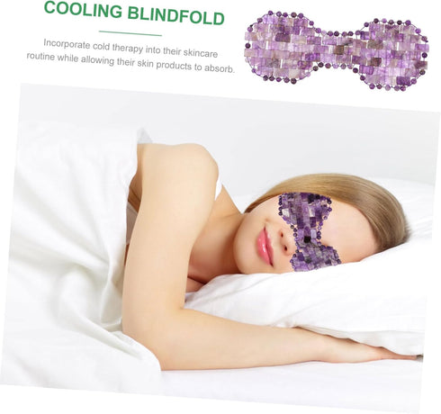 Natural Jade Cooling Eye Mask for Relaxation and Sleep