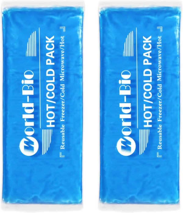 Gel Soft Flexible Ice Packs for Injuries, Reusable 2 Pack - 12" X 4.7" Cold Compress for Pain Relief