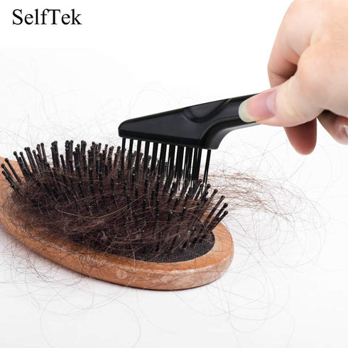 SelfTek 4 Pack Hair Brush Cleaning Tool - Home or Salon Use for Removing Hair and Dust