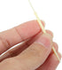 200pcs Double-head Toothpicks, Soft Plastic Oral Care Interdental Floss Cleaners, Light Yellow