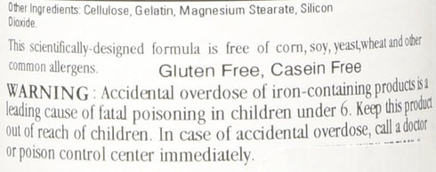 Cardiovascular Research Ferritin Maximum Absorption Iron Supplement - 60 Capsules, 01-Cream