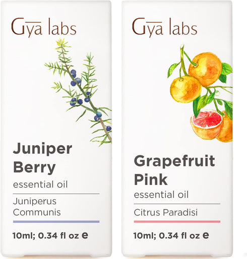 Juniper Essential Oil for Skin & Grapefruit Essential Oil for Diffuser Set