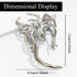 Spider Metal Hair Claw Clips, 1Pcs Alloy Hair Clip for Punk & Y2K-Style Hair Accessories Decorations (Silver Spider)