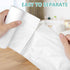 YUFDA 4 Gallon Trash Bags, 110 Count, Small Trash Bags for Bathroom, White, Point-Break Design