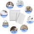 Sheets,50 Count Magic Cleaning Sponge Eraser Convex Point Melamine Sponge, Thickened, Long Lasting, Disposable Cleaner