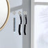 Crevice Cleaning Brush Set, 3 Pcs Hard Bristle Grout and Toilet Brushes for Household Use (Black & Blue)