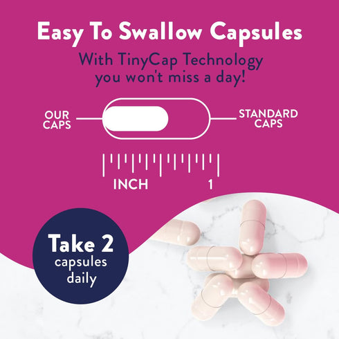 Probiotics for Women | Easy to Swallow Tiny Capsule | with Prebiotics, 60 Billion CFUs Vaginal Probiotics with Cranberry & D-Mannose for Urinary Tract Health & pH Balance, 60 Capsules