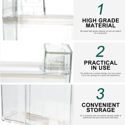 Ipetboom Refillable Laundry Dispenser, Transparent Liquid Container, 1 Pc