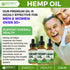 NATURE'S BENEFICIALS Organic Hemp Oil Extract Drops, 1000mg, Omega Fatty Acids 3 6 9