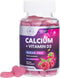 Calcium Supplement + Vitamin D3, Sugar Free Calcium Gummies for Bone & Teeth Support, 60 Gummies