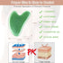 Gua Sha Massager Tool, 2 Pcs Natural Jade Stone Guasha Board, Gua Sha Scrapping Massager Stones for Physical Therapy and SPA Acupuncture Therapy, Guasha Facial Tool for Face, Eye, Neck, Body