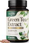 Green Tea Extract Pills 1000mg with EGCG - Heart Support Antioxidants, 98% Standardized Polyphenols - 60 Capsules