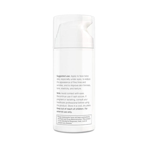 Superoxide Dismutase (SOD) Anti-Aging Cream - Face Moisturizer for Fine Lines & Wrinkles, 3.4 oz