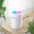 2 in 1 USB Electric Aromatherapy Oil Diffuser, Ultrasonic Air Humidifier, Colorful Light for Home and Car (Pink)