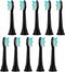 MYbrushnice Replacement Toothbrush Heads Compatible with Fronix Electric Toothbrush, 10 Pack Black