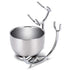 Shaving Stand and Double Stainless Steel Design - Shave Soap Bowl for Thick Lather, Unbreakable