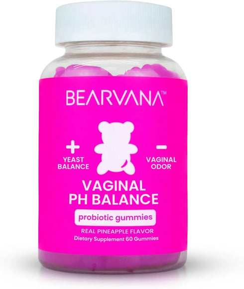 BEARVANA Vaginal pH Support & Probiotic Gummies for Women | Feminine Wellness