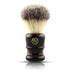 Shaving Brush for Men, Extra Density Chrome Synthetic Brush with Classic Black Handle Knot 24mm