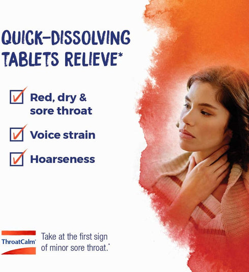 Boiron ThroatCalm Tablets, Pain Relief for Red, Dry, Scratchy, Sore Throats, 120 Count, Pack of 2
