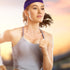 Teemico 10 Pack 3" Cotton Headbands, Stretch Elastic Sports Sweatbands for Teens Women (Purple)