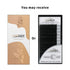 LASHVIEW Individual Lashes, Ellipse Flat Eyelash Extensions 0.20mm D Curl 8-15mm Mixed Tray, Mink Black, Super Matte