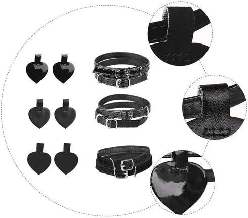 Healifty 3 Sets High Heels Anti Slip Detachable Shoe Straps, Self-Adhesive Heel Cushion Inserts for Loose Heels