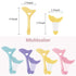 4Pcs Reusable Silicone Eyeliner Stencils, Multifunctional Eye Makeup Tool for Eyelash, Eyeshadow, and Lipstick
